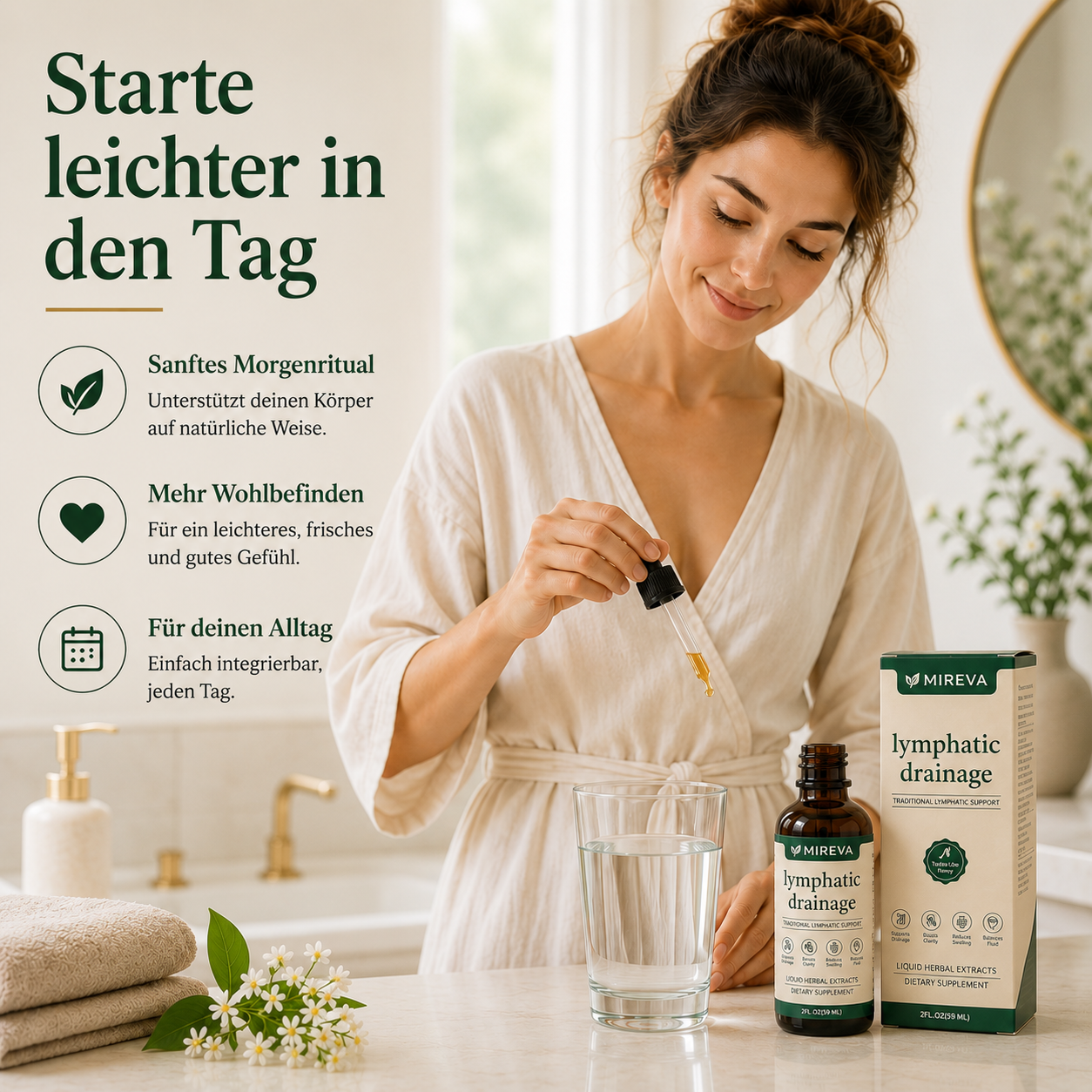 Pflanzliche Tropfen für dein tägliches Leichtigkeits-Ritual