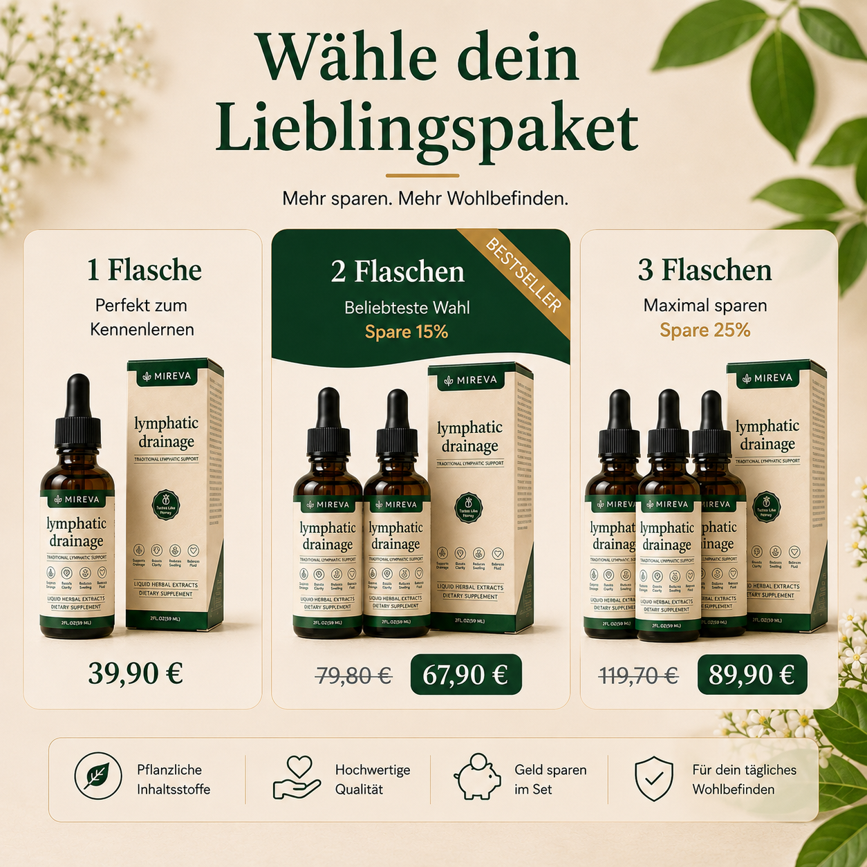 Pflanzliche Tropfen für dein tägliches Leichtigkeits-Ritual